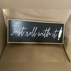 kitchen wall decor / sign (black & white)